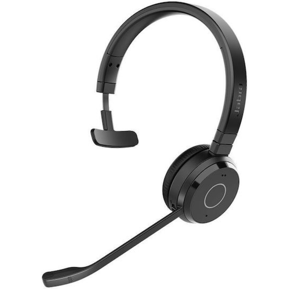 Jabra Evolve 65 TE Link 390a UC Mono Ασύρματα On Ear Multimedia Ακουστικά με μικρόφωνο και σύνδεση Bluetooth
