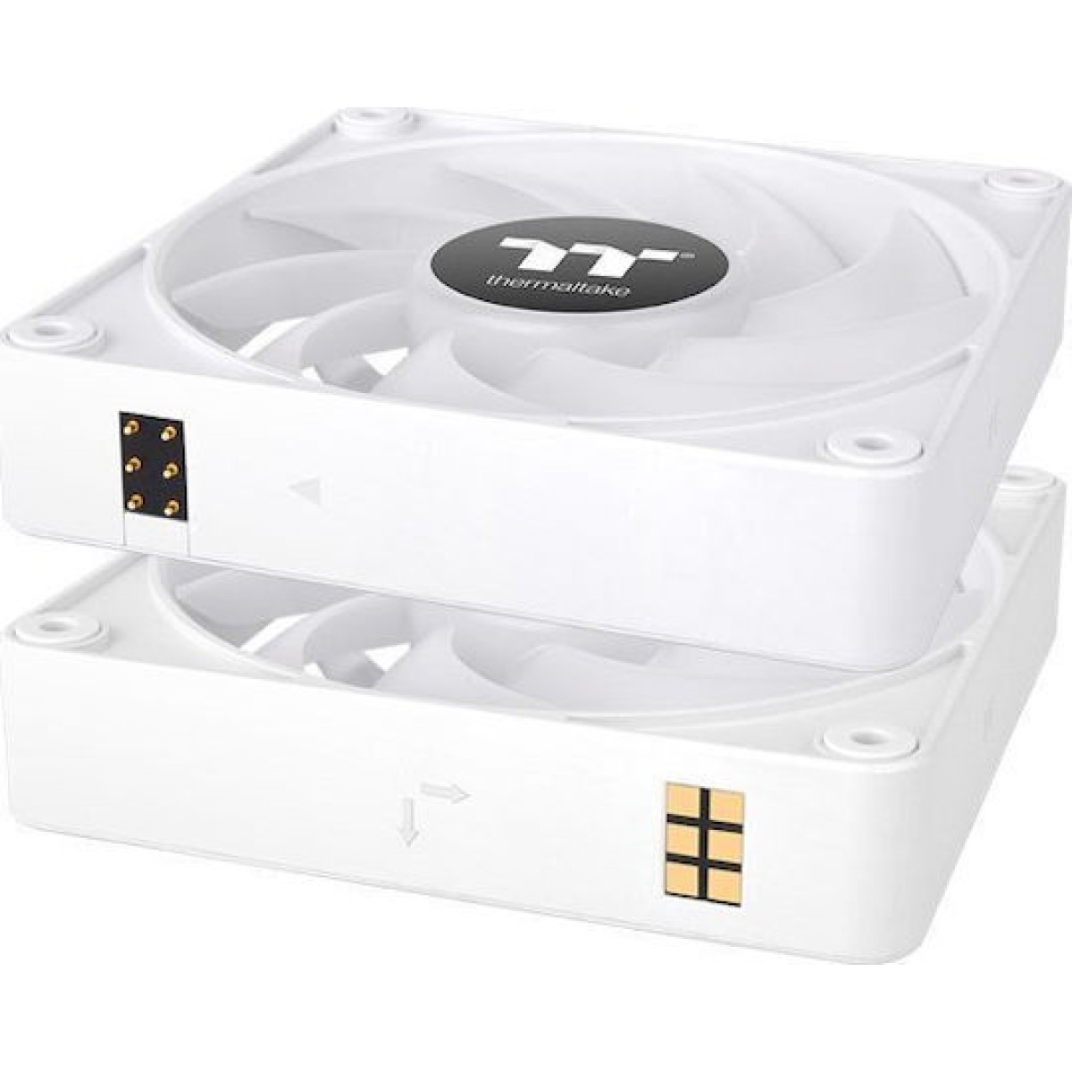 Thermaltake CT120 EX Case Fan με ARGB Φωτισμό και Σύνδεση 3-Pin / 4-Pin PWM 3τμχ Λευκό