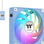 Thermaltake CT140 EX Case Fan με ARGB Φωτισμό και Σύνδεση 4-Pin PWM 3τμχ Hydrangea Blue