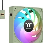Thermaltake CT120 EX Case Fan με ARGB Φωτισμό και Σύνδεση 4-Pin PWM 3τμχ Matcha Green