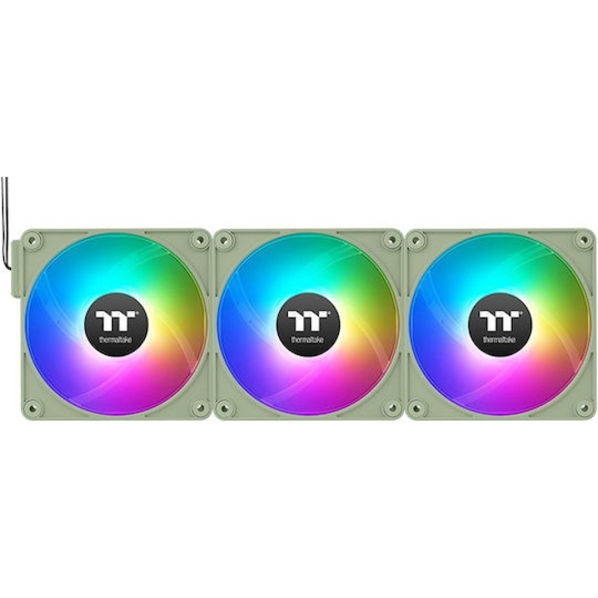 Thermaltake CT120 EX Case Fan με ARGB Φωτισμό και Σύνδεση 4-Pin PWM 3τμχ Matcha Green