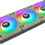 Thermaltake CT120 EX Case Fan με ARGB Φωτισμό και Σύνδεση 4-Pin PWM 3τμχ Matcha Green
