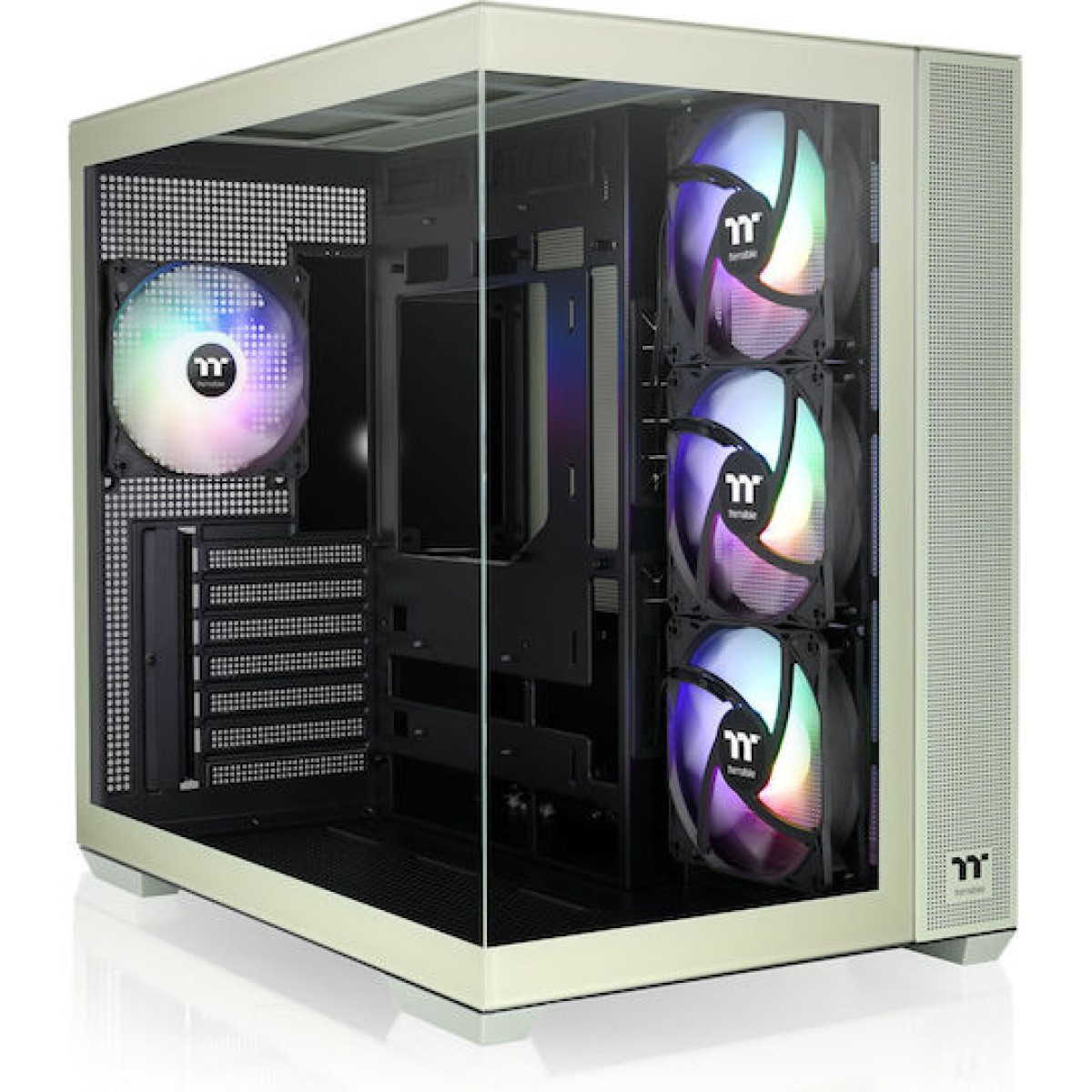 Thermaltake View 380 TG ARGB Gaming Midi Tower Κουτί Υπολογιστή Πράσινο