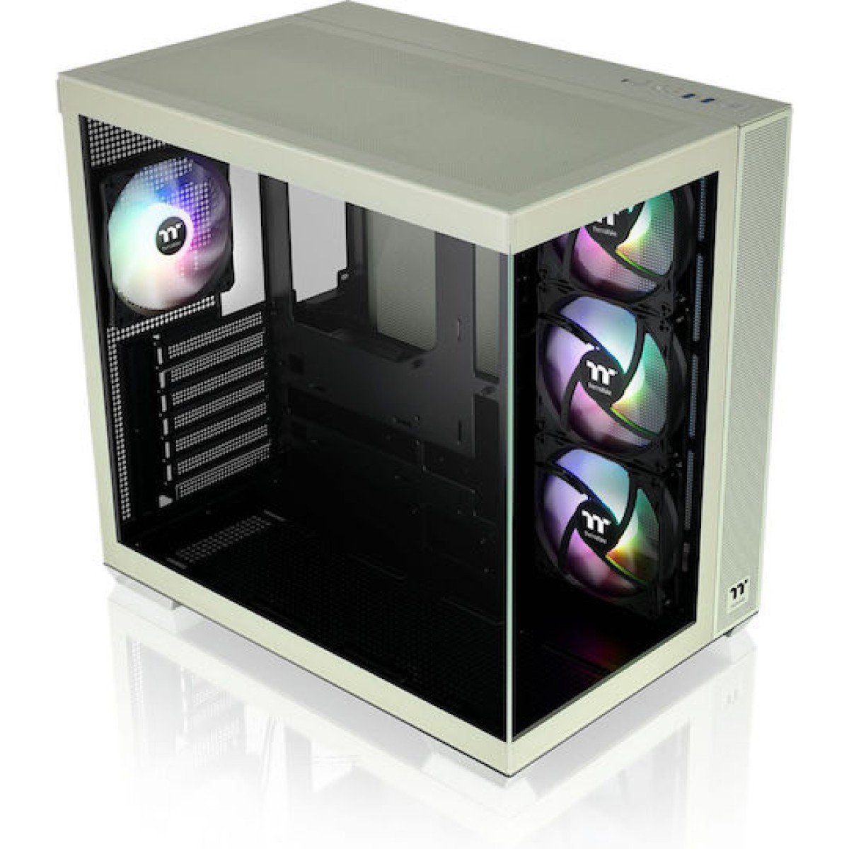 Thermaltake View 380 TG ARGB Gaming Midi Tower Κουτί Υπολογιστή Πράσινο