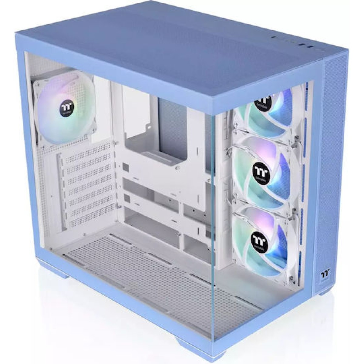 Thermaltake View 380 TG ARGB Gaming Midi Tower Κουτί Υπολογιστή με Πλαϊνό Παράθυρο Hydrangea Blue