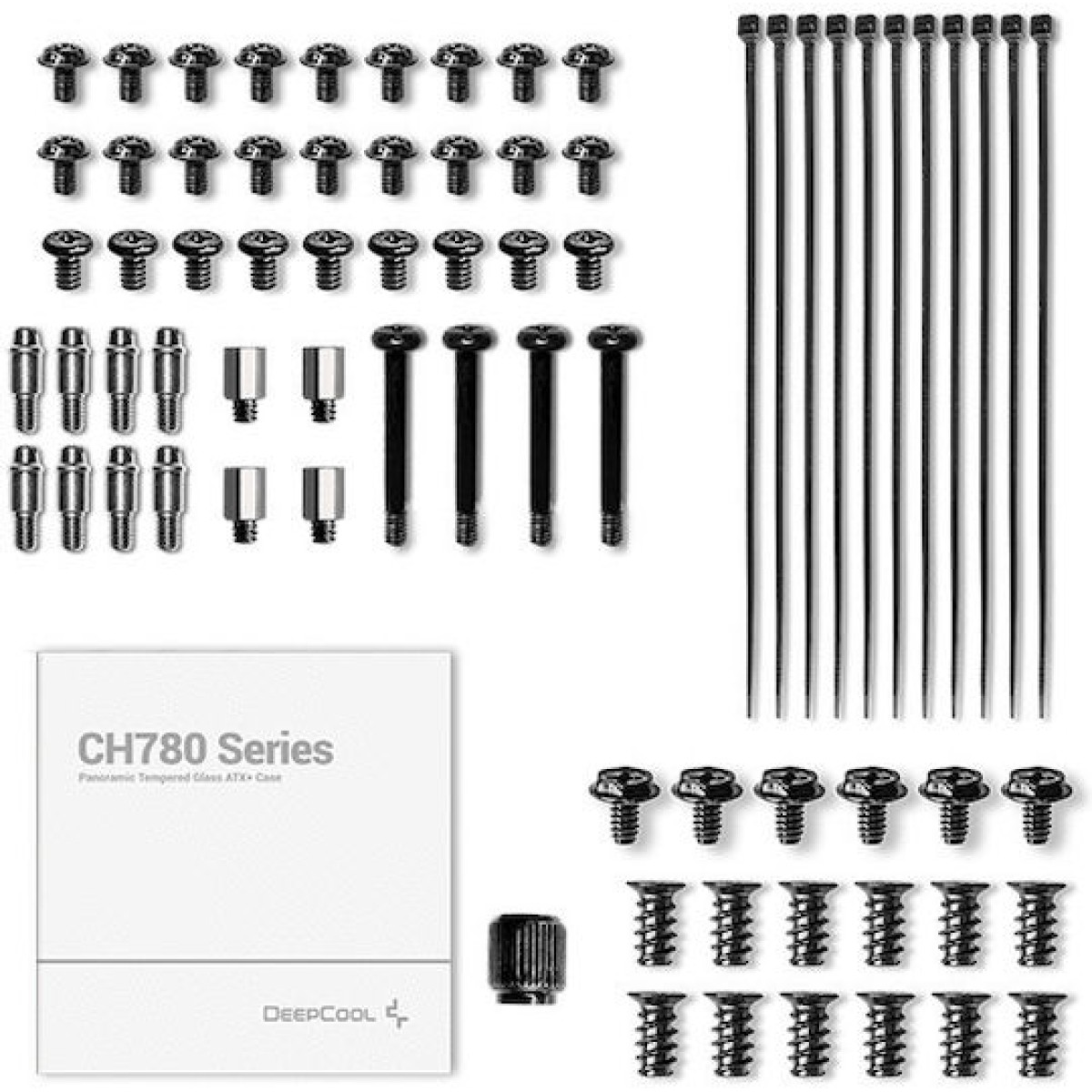 Deepcool CH780 Gaming Full Tower Κουτί Υπολογιστή με Πλαϊνό Παράθυρο και RGB Φωτισμό Μαύρο