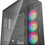 Deepcool CH780 Gaming Full Tower Κουτί Υπολογιστή με Πλαϊνό Παράθυρο και RGB Φωτισμό Μαύρο