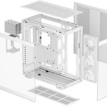 Deepcool CH780 Gaming Full Tower Κουτί Υπολογιστή με Πλαϊνό Παράθυρο και RGB Φωτισμό Λευκό