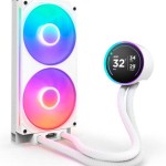 NZXT Kraken Elite 280 (v2) Υδρόψυξη Επεξεργαστή Διπλού Ανεμιστήρα 140mm για Socket AM4/AM5/1700/1200/115x με RGB Φωτισμό Λευκή