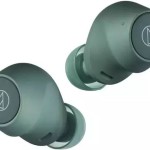 Audio Technica ATH-CKS30TW+ In-ear Bluetooth Handsfree Ακουστικά με Αντοχή στον Ιδρώτα και Θήκη Φόρτισης Πράσινα