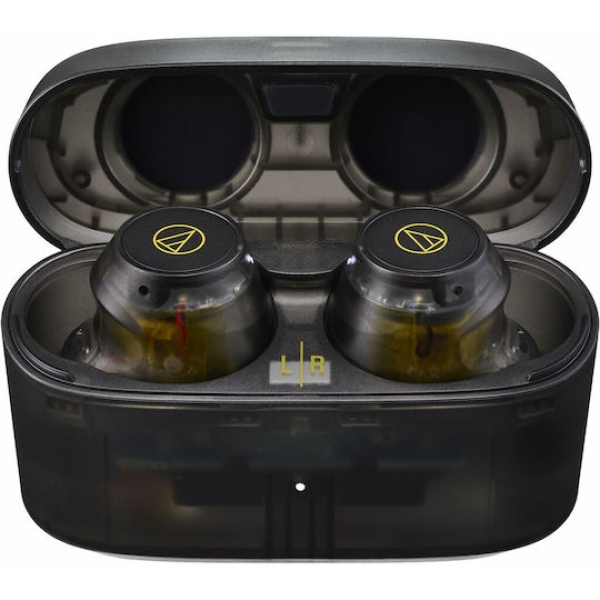 Audio Technica ATH-CKS30TW+TBK In-ear Bluetooth Handsfree Ακουστικά με Αντοχή στον Ιδρώτα και Θήκη Φόρτισης Μαύρα