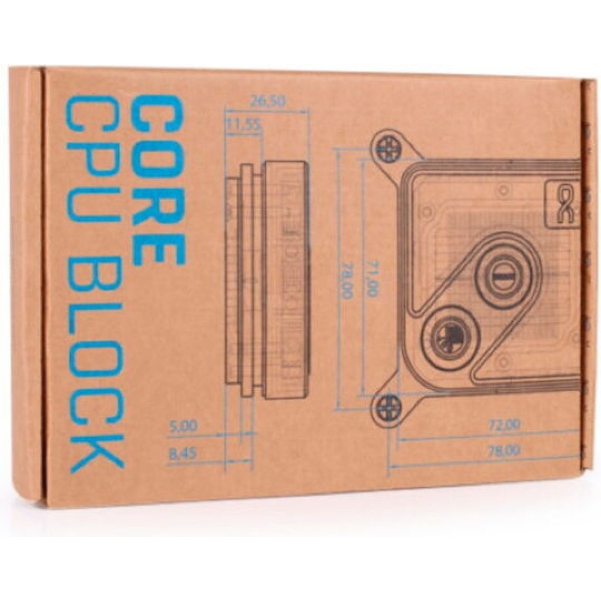 Alphacool Core 1 CPU Water Block Μαύρο