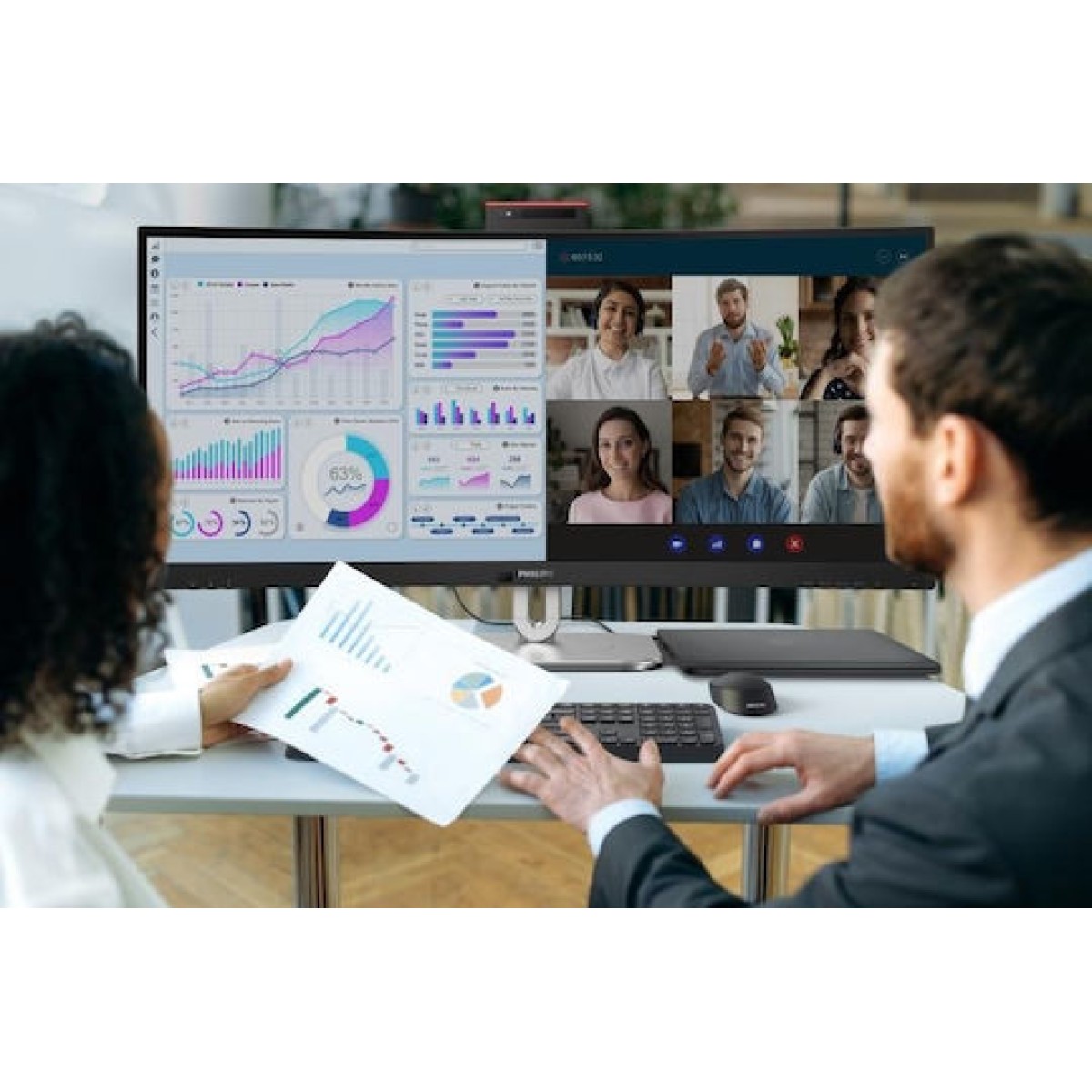 Philips 34B2U6603CH Ultrawide VA HDR Curved Monitor 34