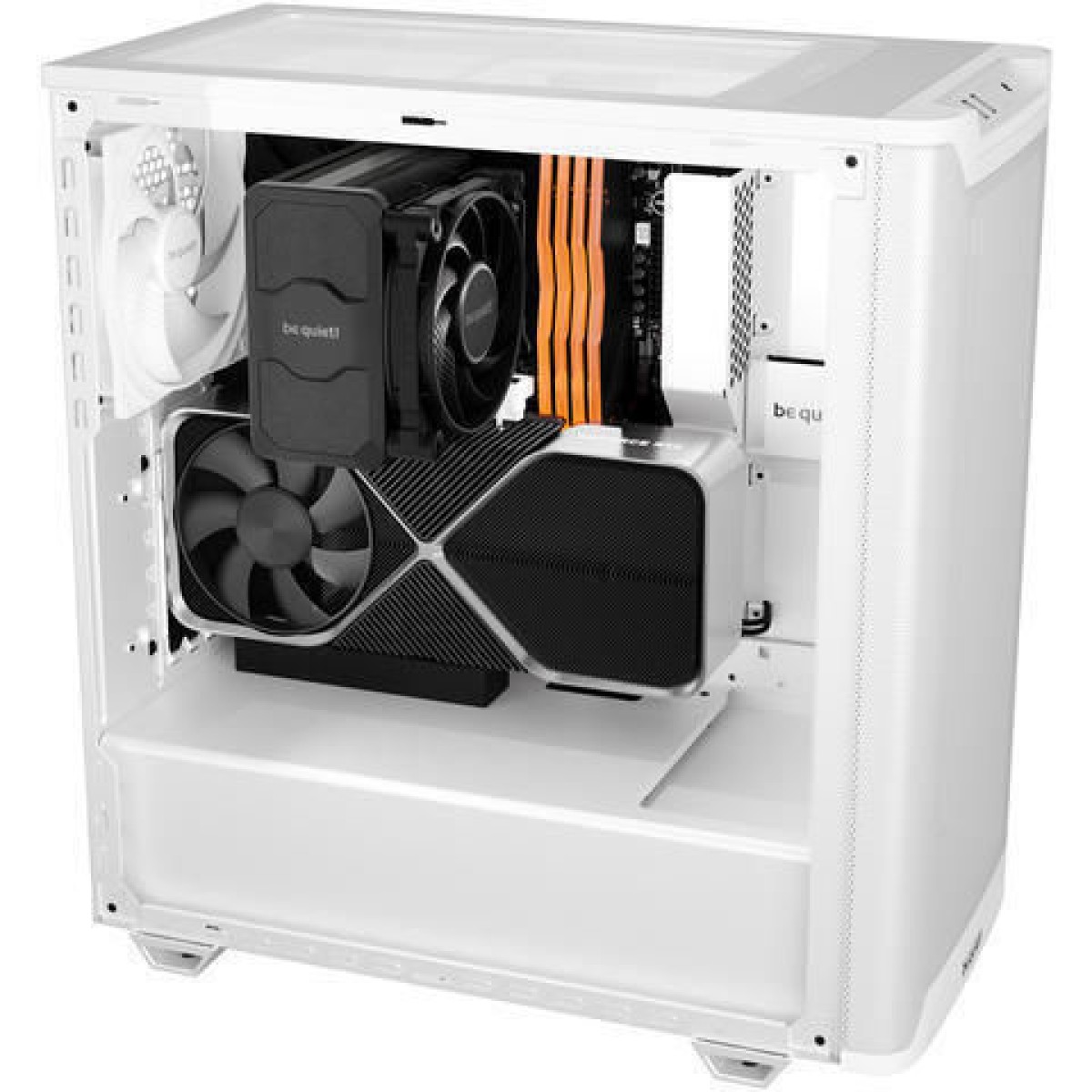 Be Quiet Pure Base 501 Midi Tower Κουτί Υπολογιστή με Πλαϊνό Παράθυρο Airflow Window White