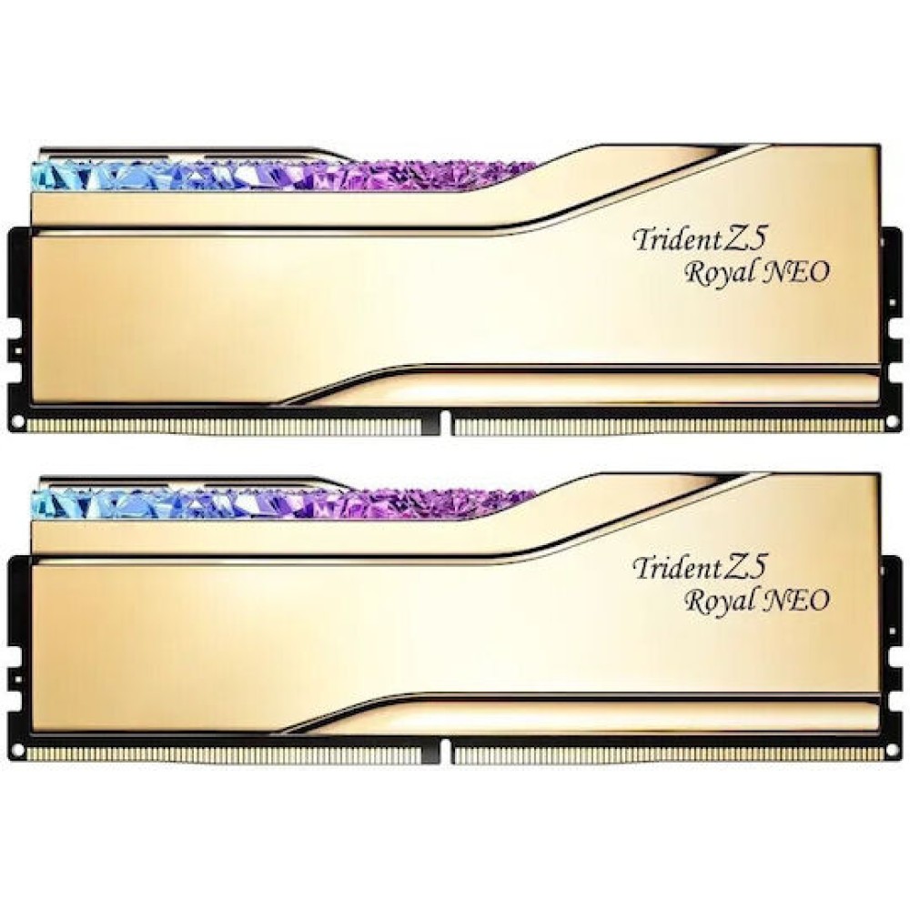 G.Skill Trident Z5 Royal Neo EXPO RGB DDR5 32GB RAM με 2x16GB Modules και Ταχύτητα 6000 για Desktop