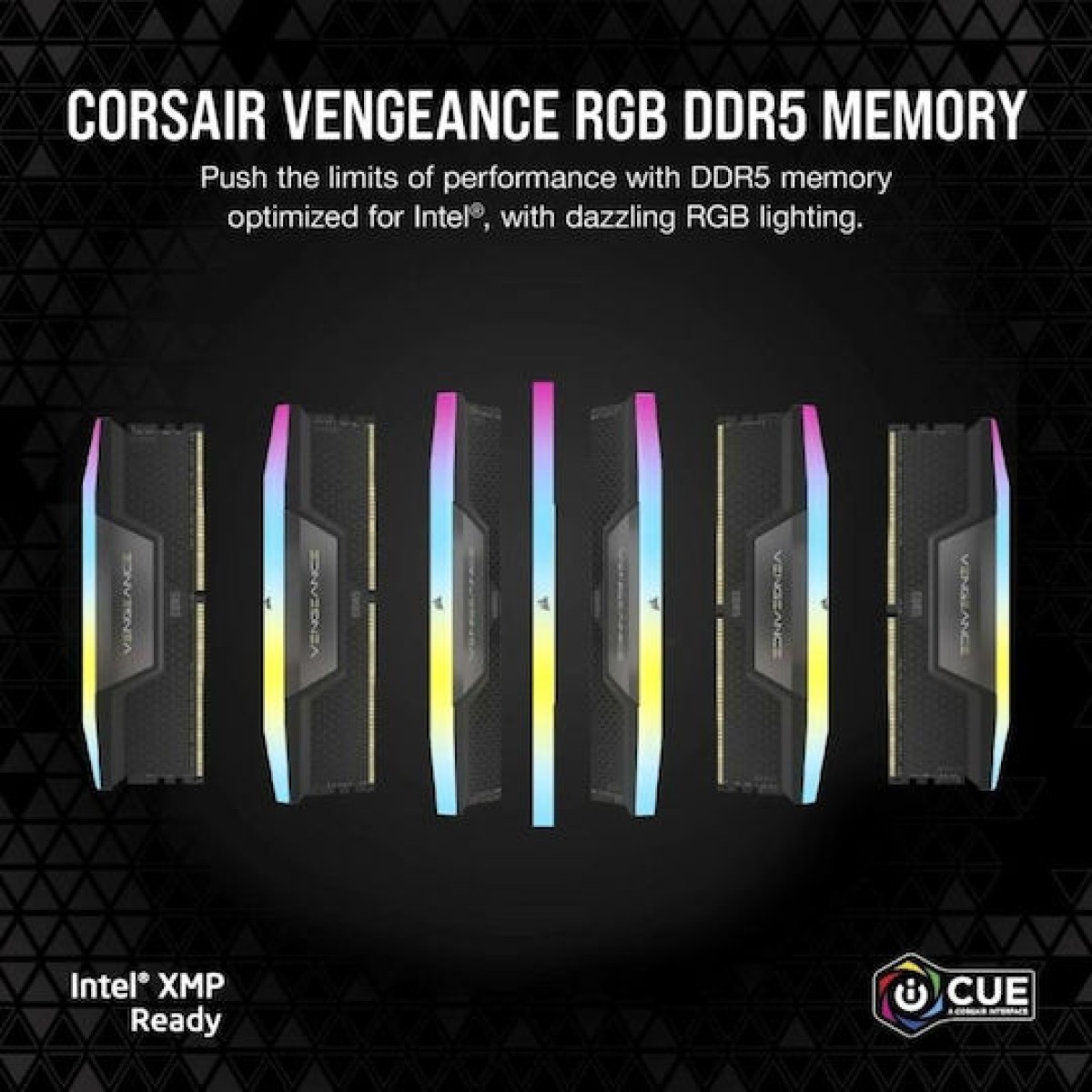 Corsair Vengeance RGB XMP DDR5 96GB RAM με 2x48GB Modules και Ταχύτητα 6400 για Desktop