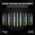 Corsair Vengeance RGB XMP DDR5 96GB RAM με 2x48GB Modules και Ταχύτητα 6400 για Desktop