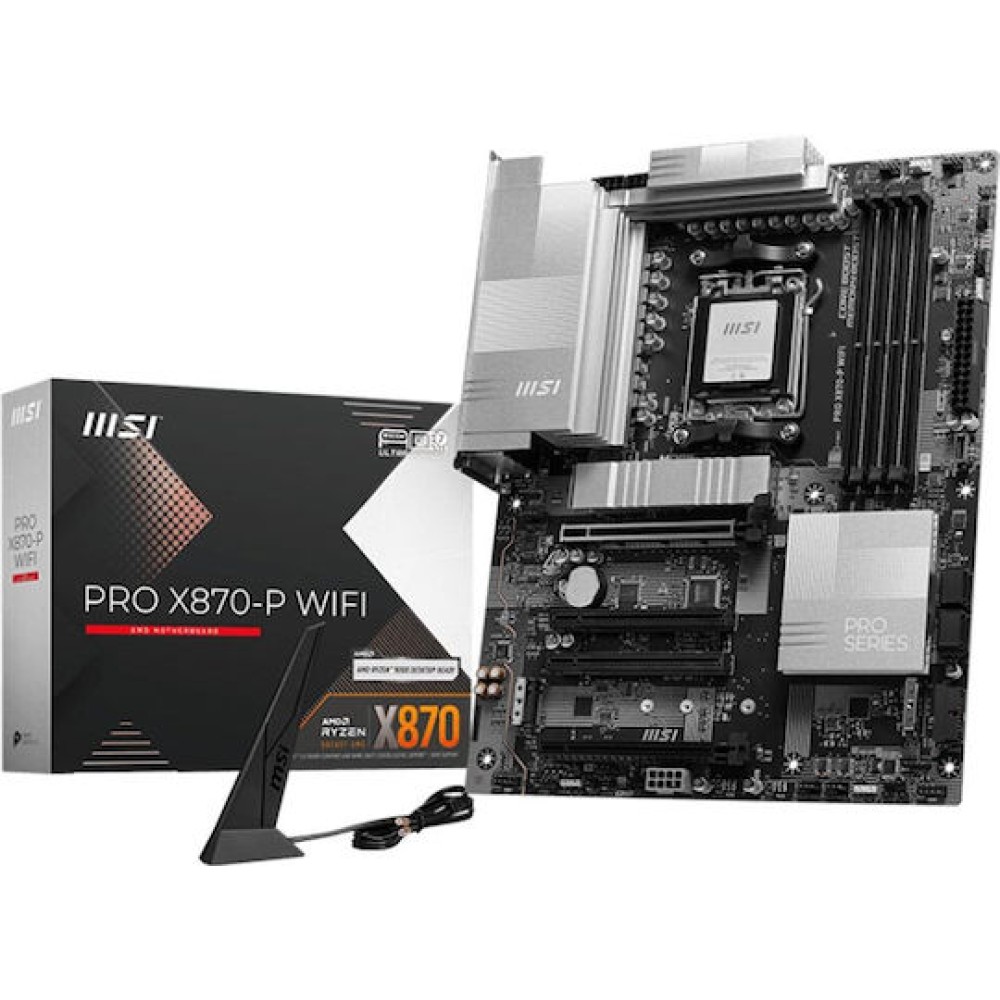 MSI PRO X870-P WIFI Motherboard ATX με AMD AM5 Socket 7E47-001R