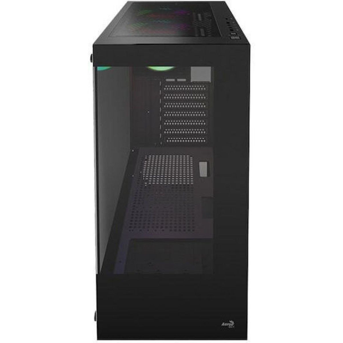 Aerocool Pivot-G-BK-v3 Gaming Midi Tower Κουτί Υπολογιστή με ARGB Φωτισμό Μαύρο