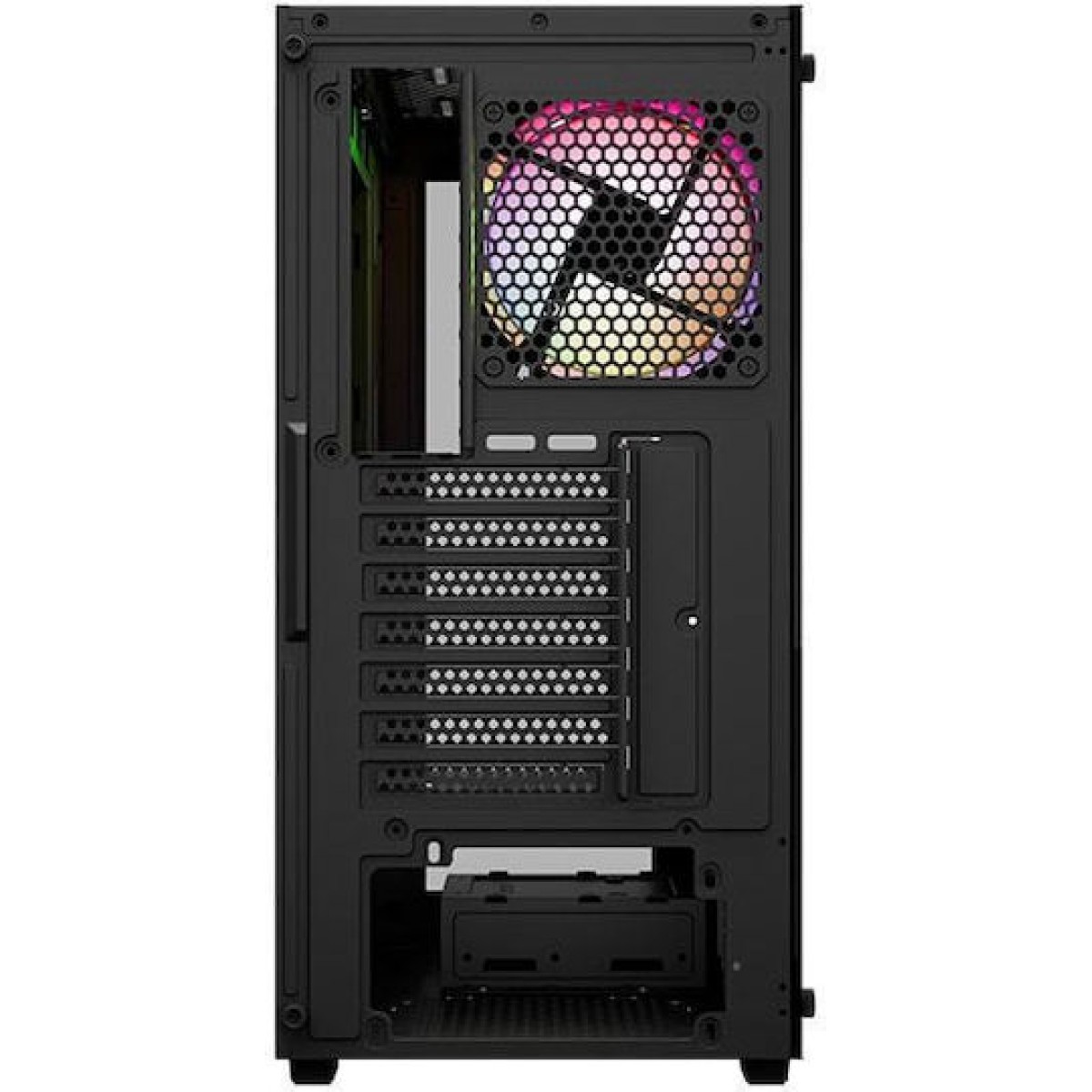 Aerocool Pivot-G-BK-v3 Gaming Midi Tower Κουτί Υπολογιστή με ARGB Φωτισμό Μαύρο