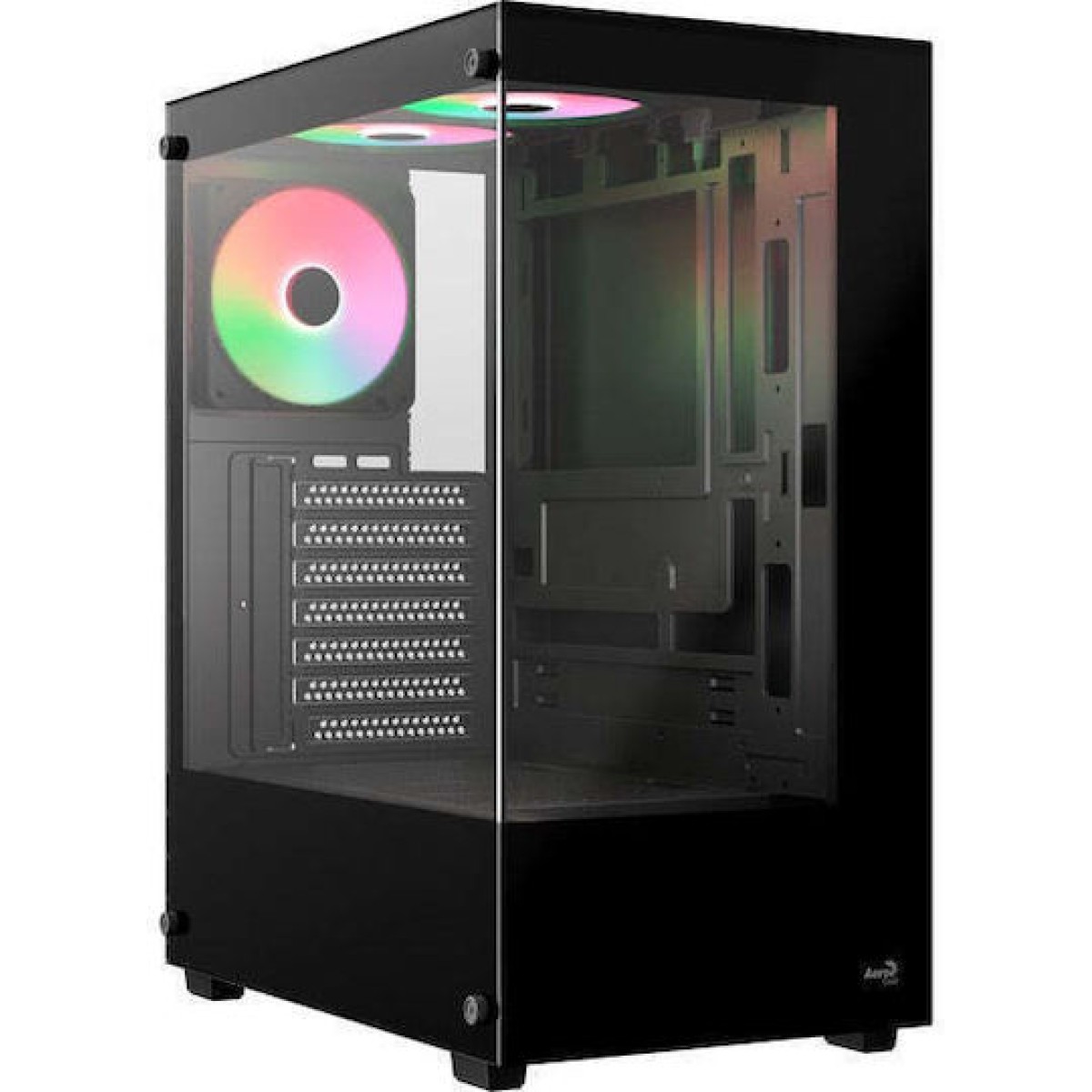 Aerocool Pivot-G-BK-v3 Gaming Midi Tower Κουτί Υπολογιστή με ARGB Φωτισμό Μαύρο