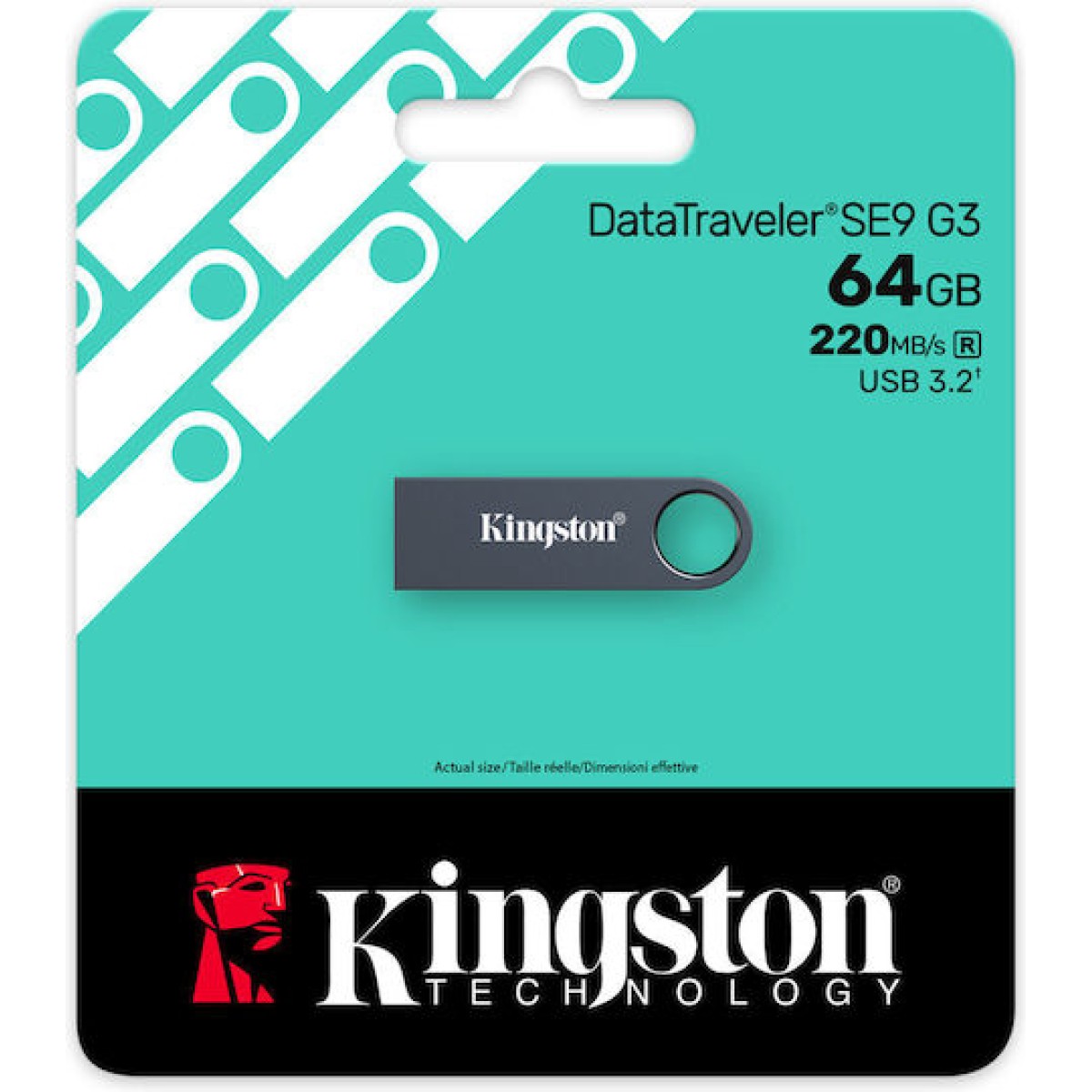 Kingston Datatraveler Se9 G3 64GB USB 3.2 Stick Dark Nickel
