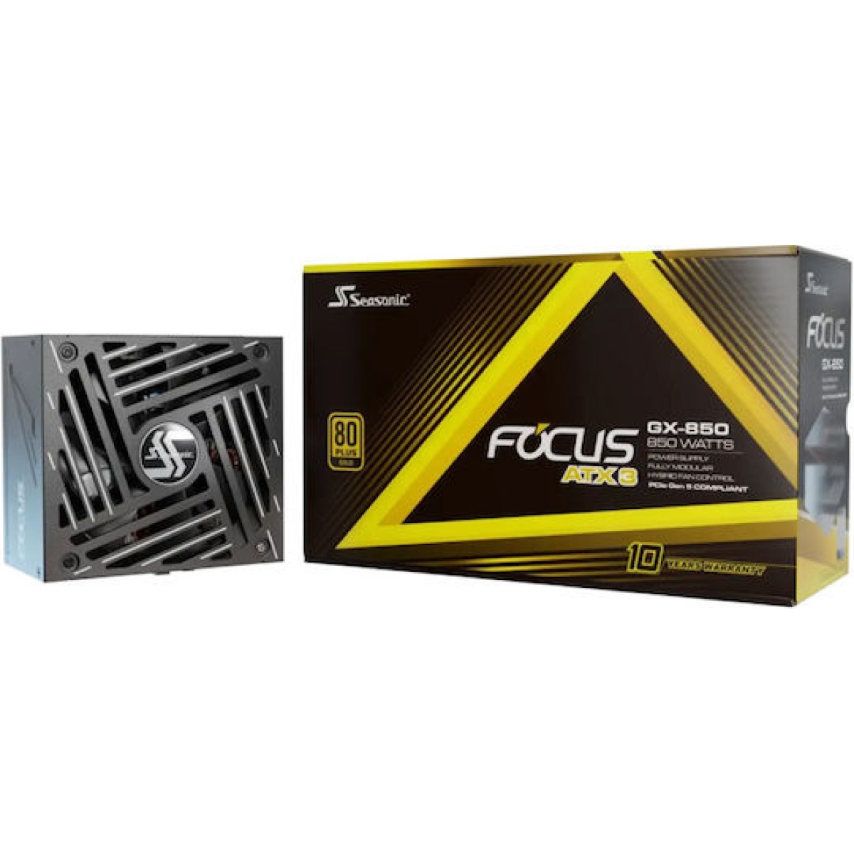 Seasonic Focus GX ATX3.1 2024 850W Μαύρο Τροφοδοτικό Υπολογιστή Full Modular 80 Plus Gold