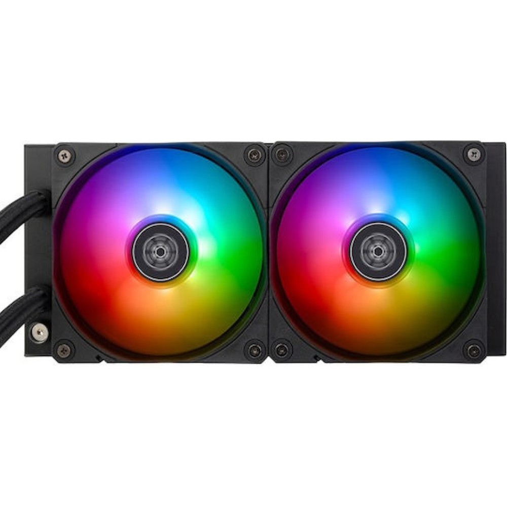 Silverstone NovaPeak 240 Υδρόψυξη Επεξεργαστή Διπλού Ανεμιστήρα 120mm για Socket AM4/AM5/1700/1200/115x με ARGB Φωτισμό