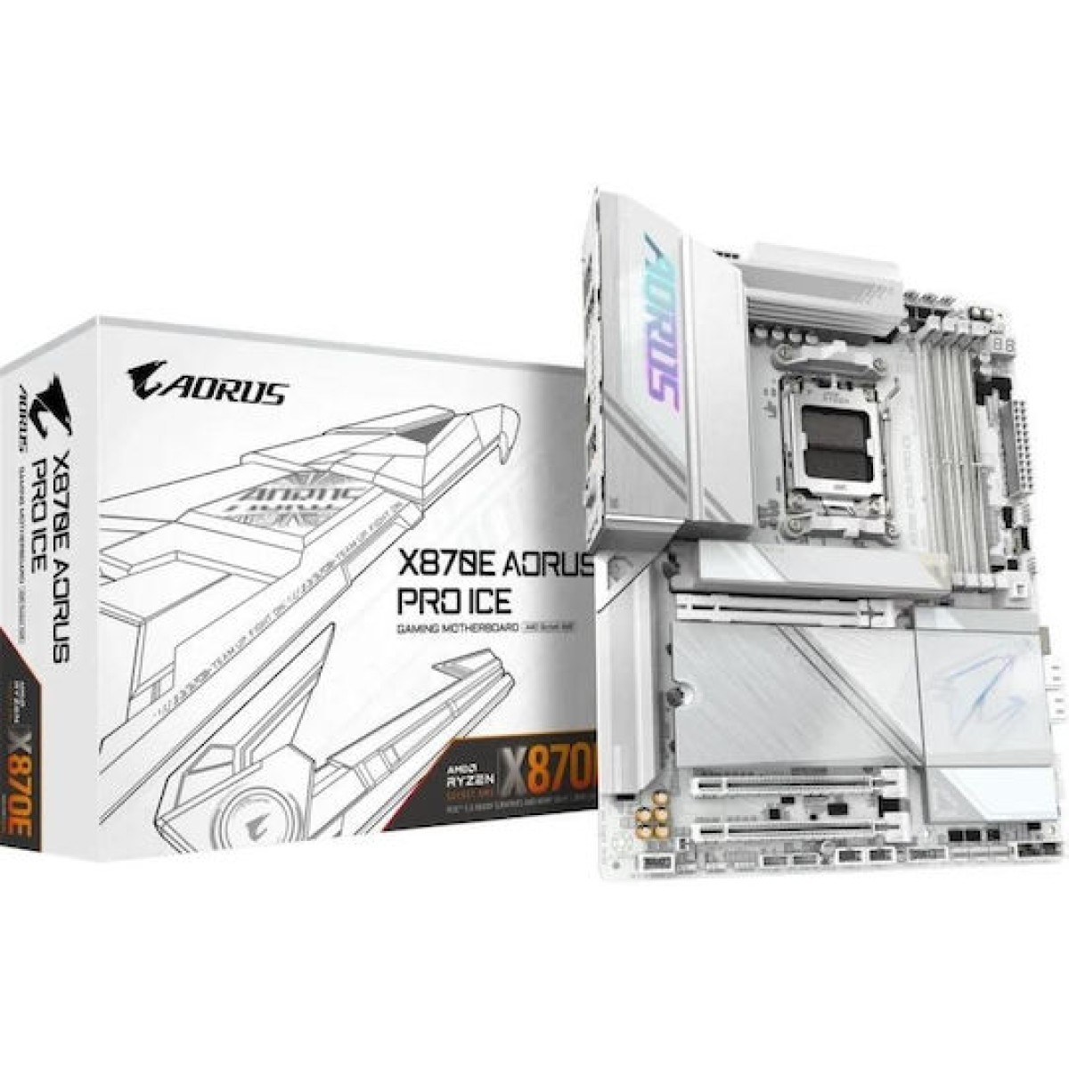 Gigabyte X870E Aorus PRO ICE Wi-Fi Motherboard ATX με AMD AM5 Socket