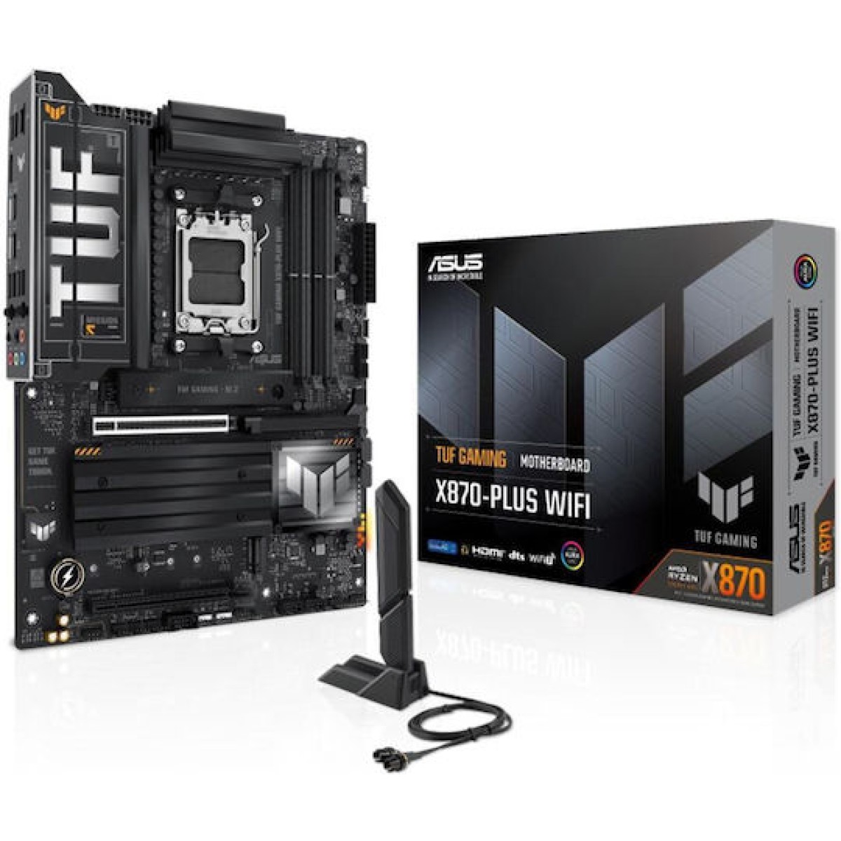 Asus TUF GAMING X870-PLUS WIFI Motherboard ATX με AMD AM5 Socket 90MB1IU0-M0EAY0
