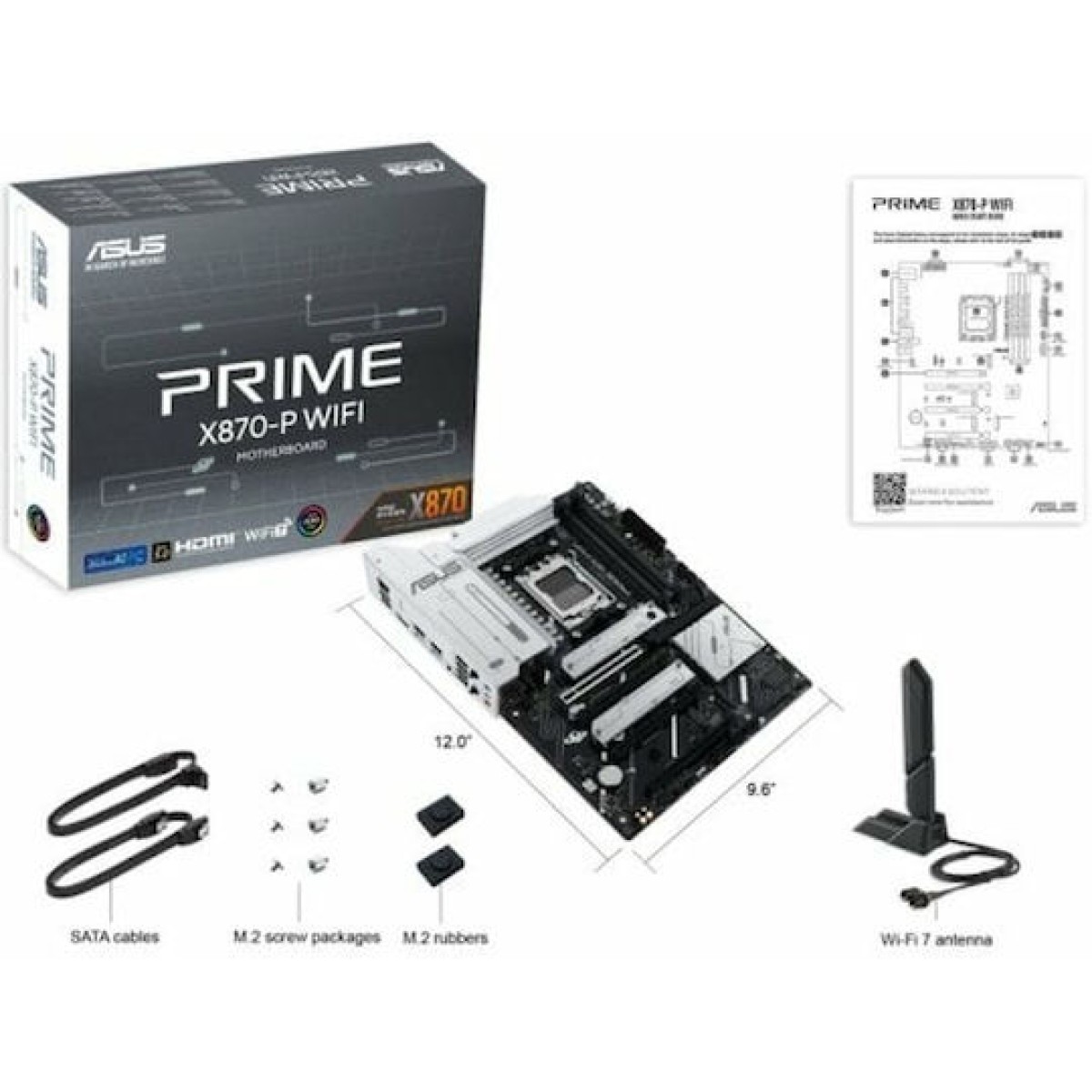 Asus PRIME X870-P WIFI Motherboard ATX με AMD AM5 Socket 90MB1IS0-M0EAY0