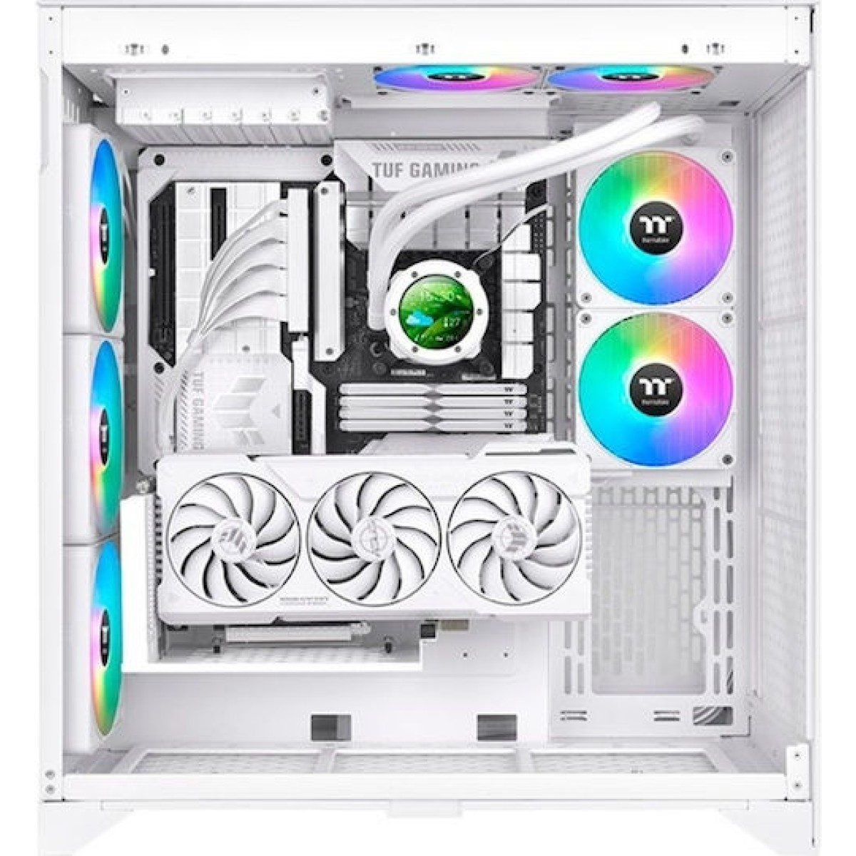 Thermaltake TH240 Ultra EX Snow Edition (v2) Υδρόψυξη Επεξεργαστή Διπλού Ανεμιστήρα 120mm για Socket AM4/AM5/1700/1200/115x με ARGB Φωτισμό