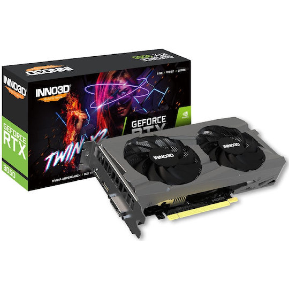 Inno 3D GeForce RTX 3050 6GB GDDR6 Twin X2 Κάρτα Γραφικών