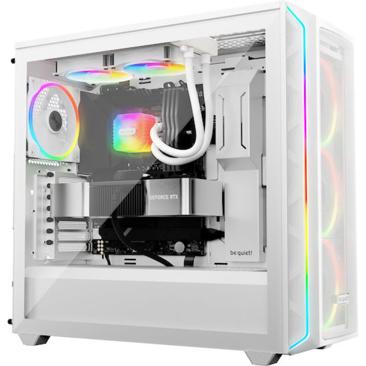 Be Quiet Light Loop Υδρόψυξη Επεξεργαστή Διπλού Ανεμιστήρα 120mm για Socket AM4/AM5/1700/1200/115x με ARGB Φωτισμό Λευκή