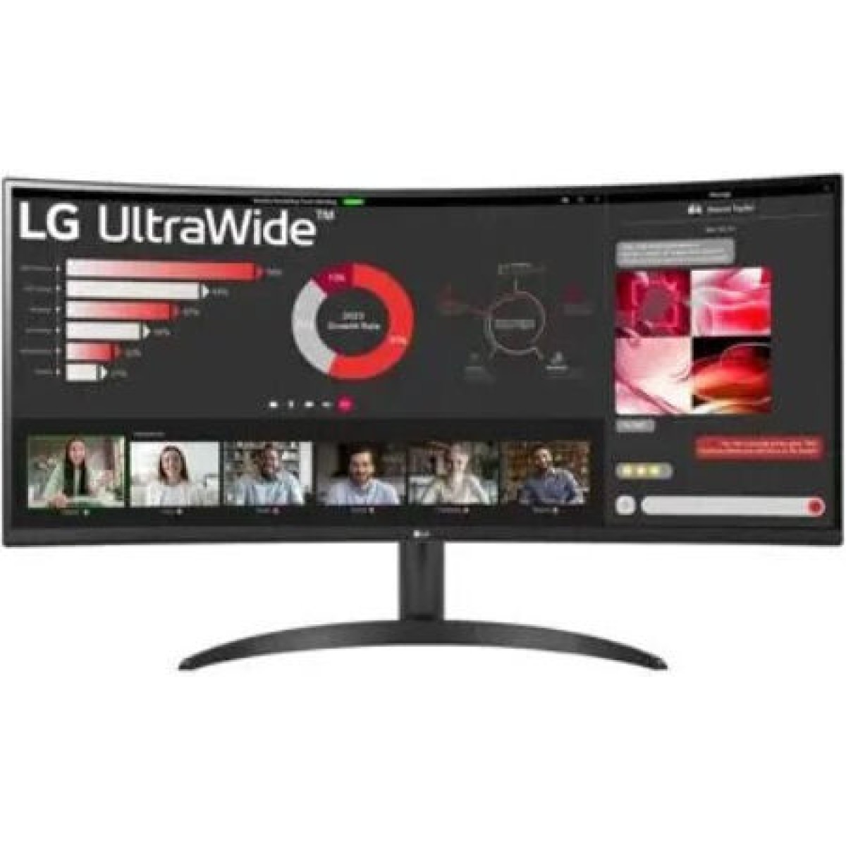 LG 34WR50QK-B Ultrawide VA HDR Curved Monitor 34