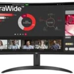 LG 34WR50QK-B Ultrawide VA HDR Curved Monitor 34