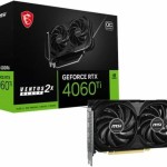 MSI GeForce RTX 4060 Ti 8GB GDDR6 VENTUS 2X BLACK E1 OC Κάρτα Γραφικών