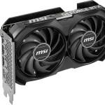 MSI GeForce RTX 4060 Ti 8GB GDDR6 VENTUS 2X BLACK E1 OC Κάρτα Γραφικών