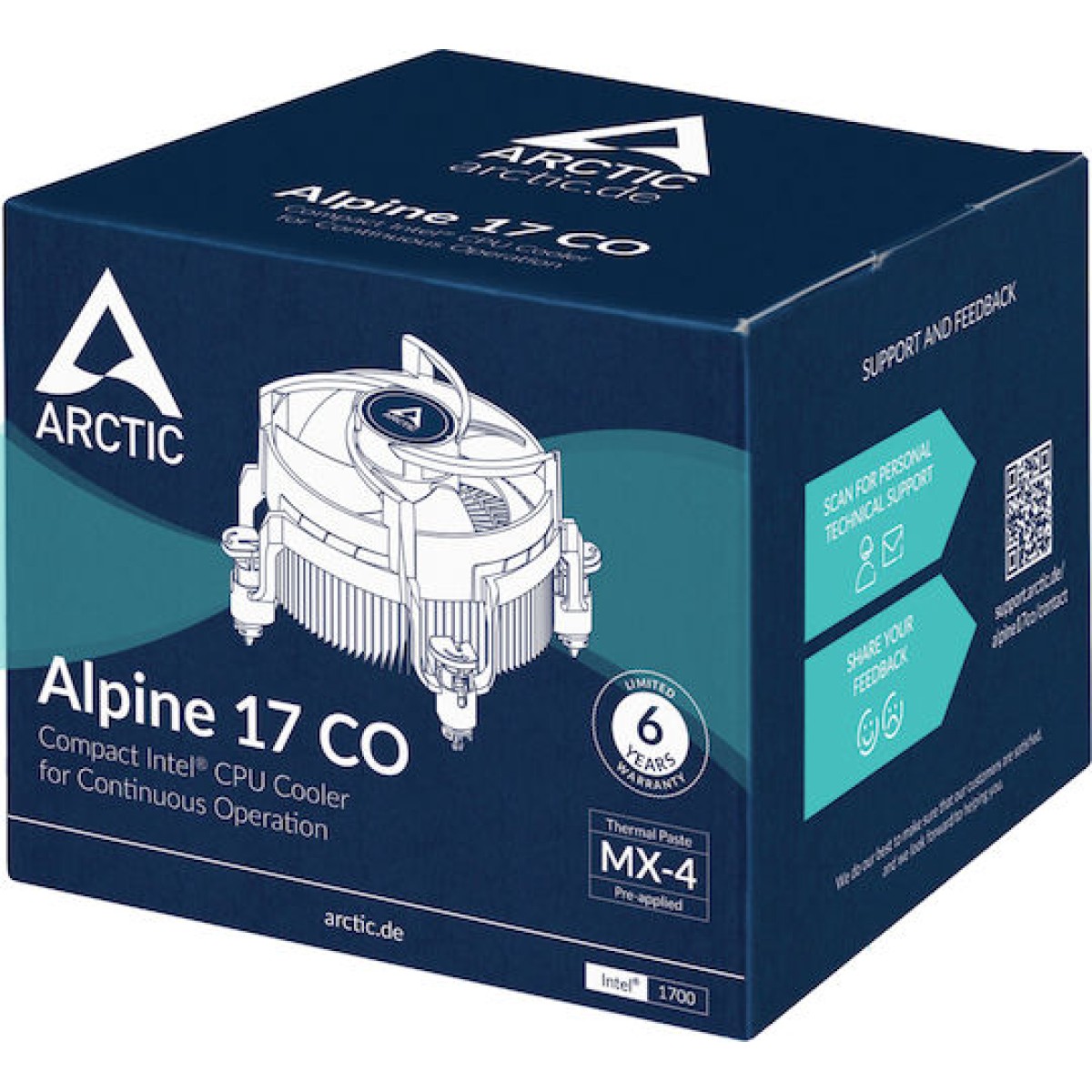 Arctic Alpine 17 CO Ψύκτρα Επεξεργαστή για Socket 1700