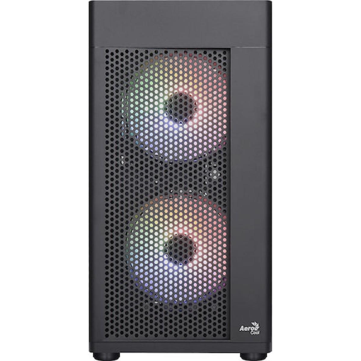Aerocool Hexform Gaming Mini Tower Κουτί Υπολογιστή με Πλαϊνό Παράθυρο Μαύρο
