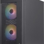 Aerocool Hexform Gaming Mini Tower Κουτί Υπολογιστή με Πλαϊνό Παράθυρο Μαύρο