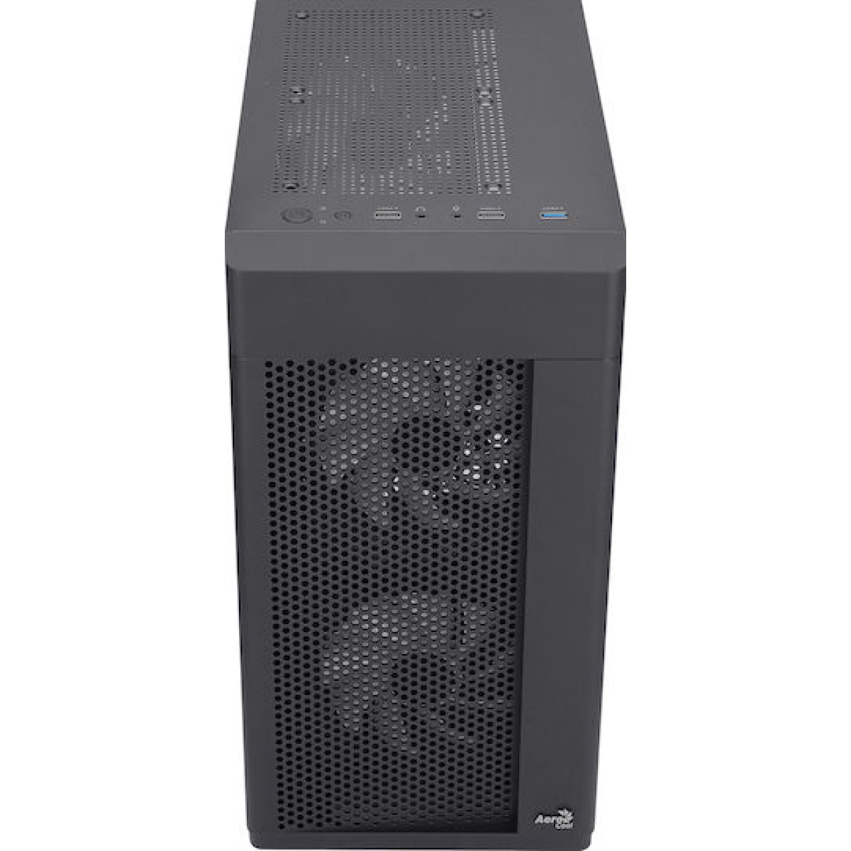 Aerocool Hexform Gaming Mini Tower Κουτί Υπολογιστή με Πλαϊνό Παράθυρο Μαύρο