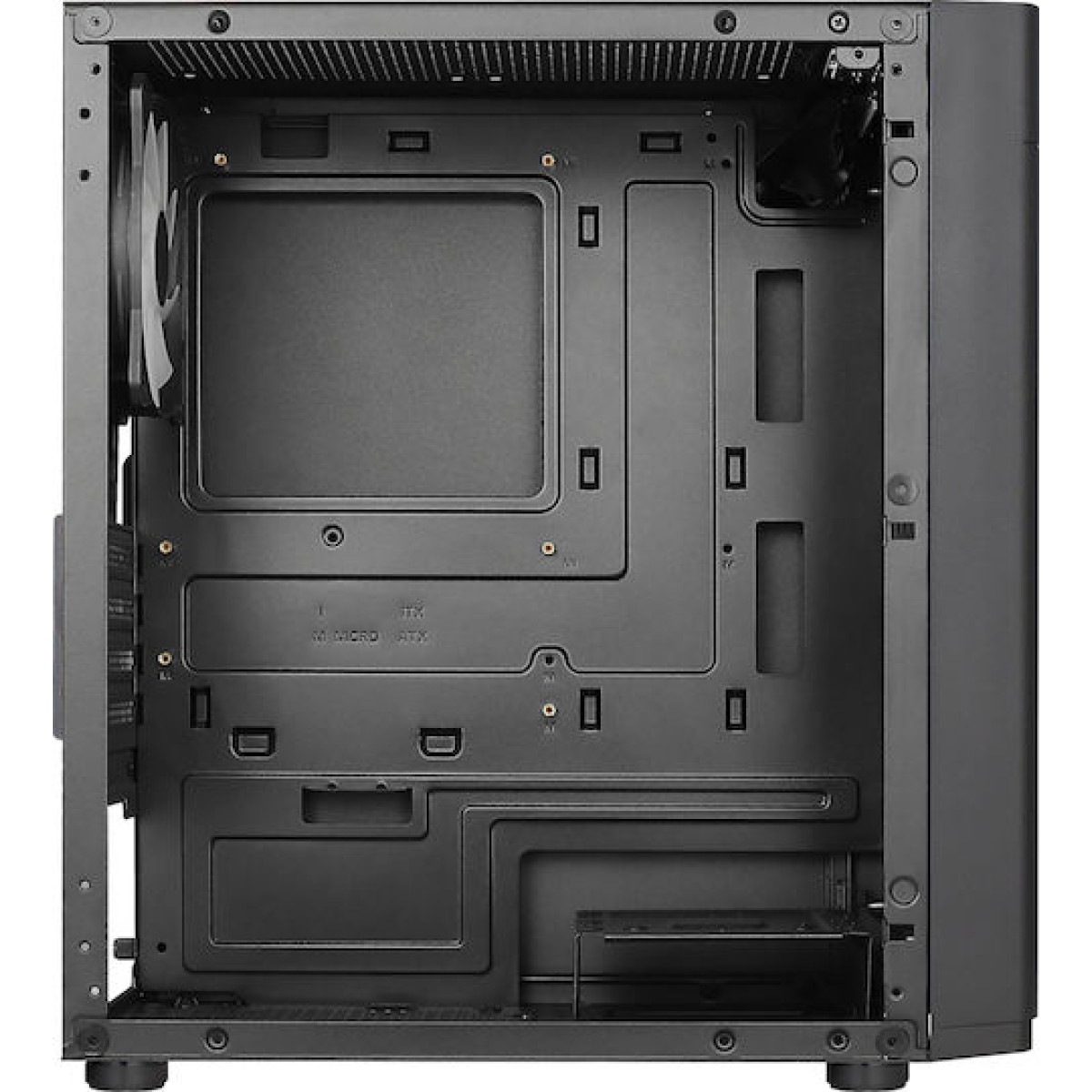 Aerocool Hexform Gaming Mini Tower Κουτί Υπολογιστή με Πλαϊνό Παράθυρο Μαύρο