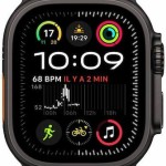 Apple Watch Ultra 2 2024 Titanium 49mm Αδιάβροχο με eSIM και Παλμογράφο (Black Titanium Case with Black Trail Loop - M/L)
