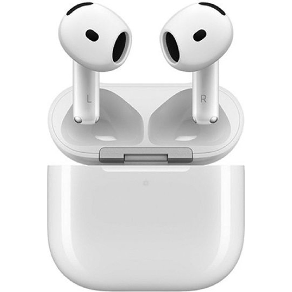 Apple AirPods 4 Earbud Bluetooth Handsfree Ακουστικά με Αντοχή στον Ιδρώτα και Θήκη Φόρτισης Λευκά