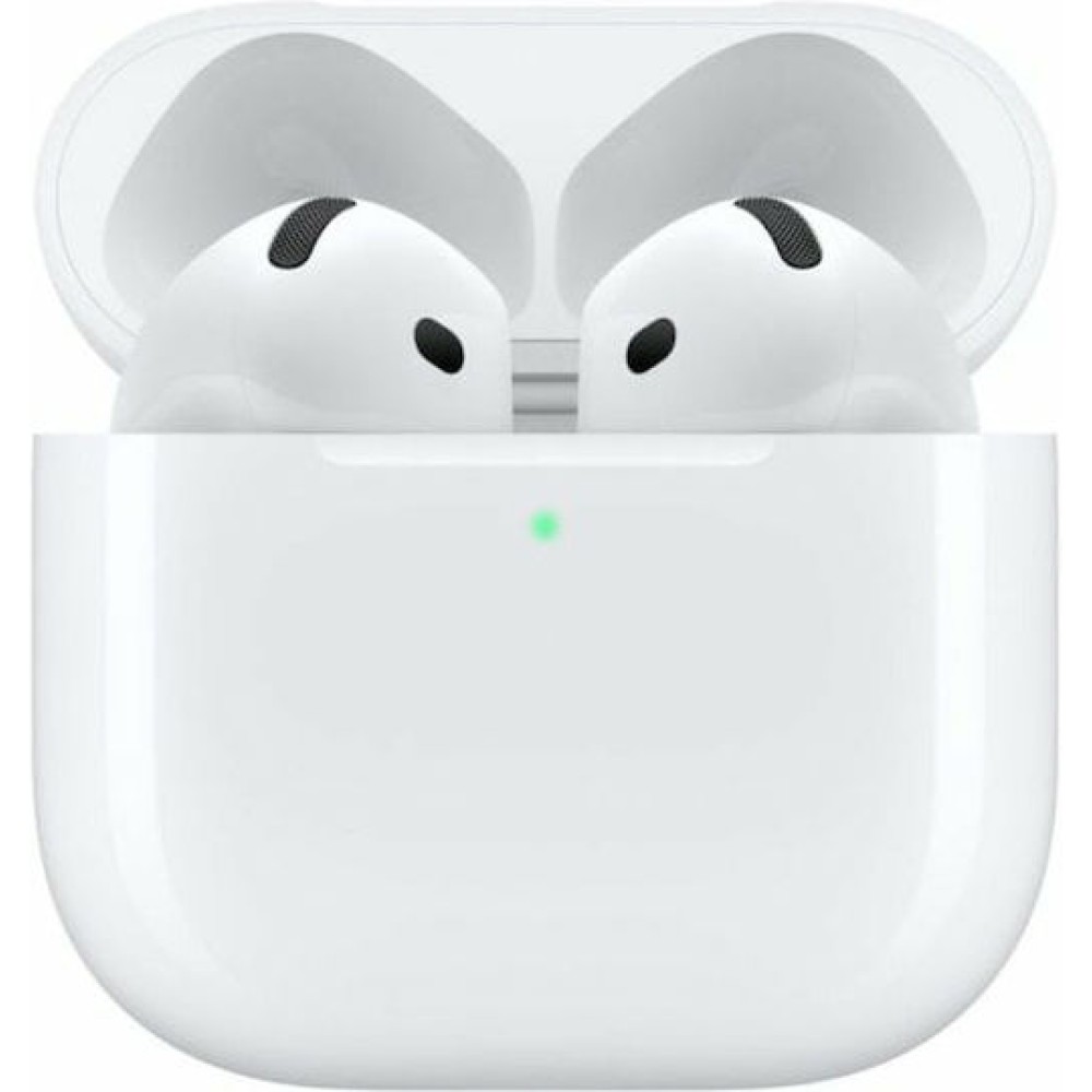 Apple AirPods 4 Earbud Bluetooth Handsfree Ακουστικά με Αντοχή στον Ιδρώτα και Θήκη Φόρτισης Λευκά