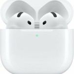 Apple AirPods 4 Earbud Bluetooth Handsfree Ακουστικά με Αντοχή στον Ιδρώτα και Θήκη Φόρτισης Λευκά