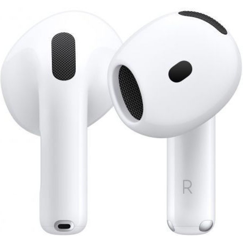 Apple AirPods 4 with Active Noise Cancellation Earbud Bluetooth Handsfree Ακουστικά με Αντοχή στον Ιδρώτα και Θήκη Φόρτισης Λευκά