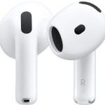 Apple AirPods 4 with Active Noise Cancellation Earbud Bluetooth Handsfree Ακουστικά με Αντοχή στον Ιδρώτα και Θήκη Φόρτισης Λευκά