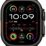 Apple Watch Ultra 2 2024 Titanium 49mm Αδιάβροχο με eSIM και Παλμογράφο (Black με Green Alpine Loop - Small)